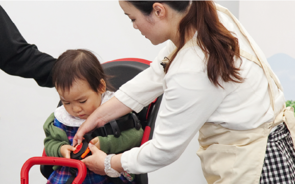 チャイルドシートの乗り方講習