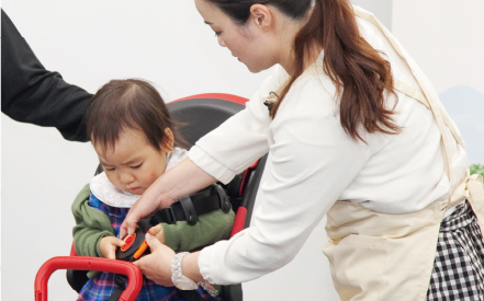 チャイルドシートの乗り方講習